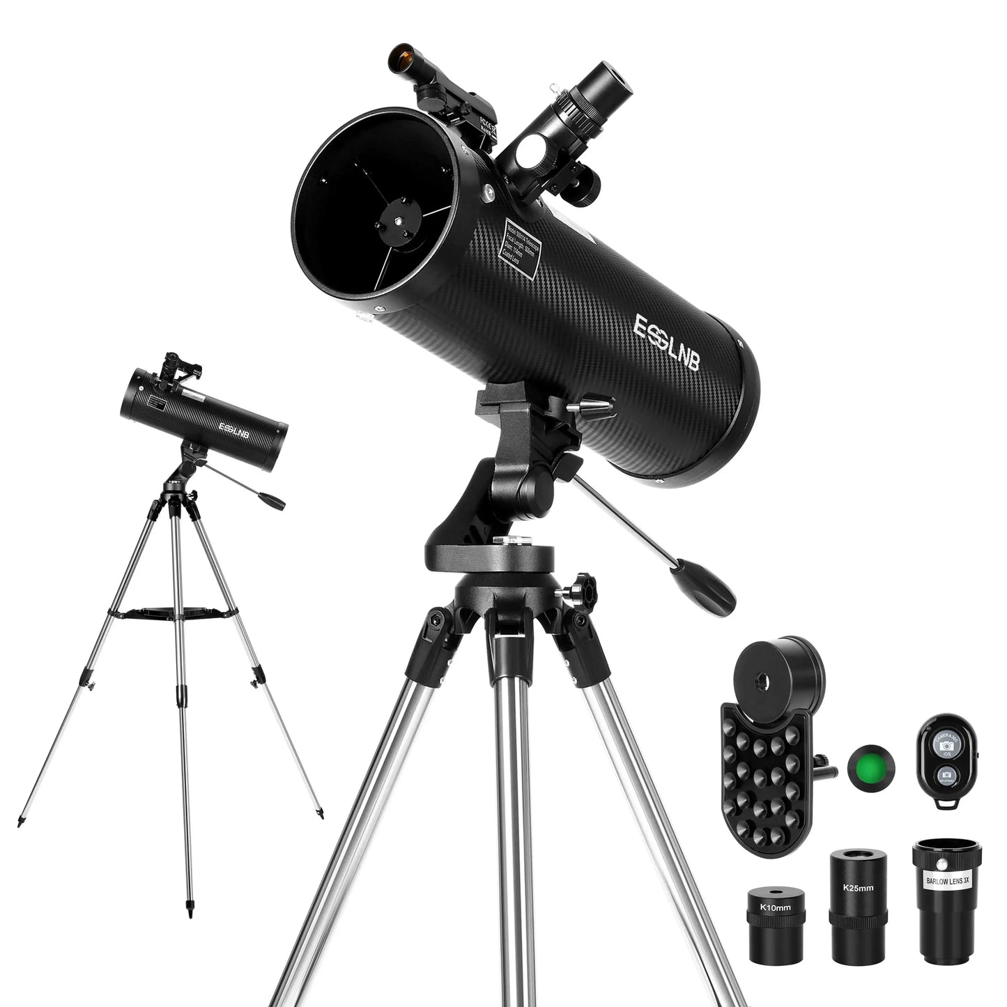 Newtonian Reflector Telescope 500114AZ 150X for Moon Watching Beginner Gift