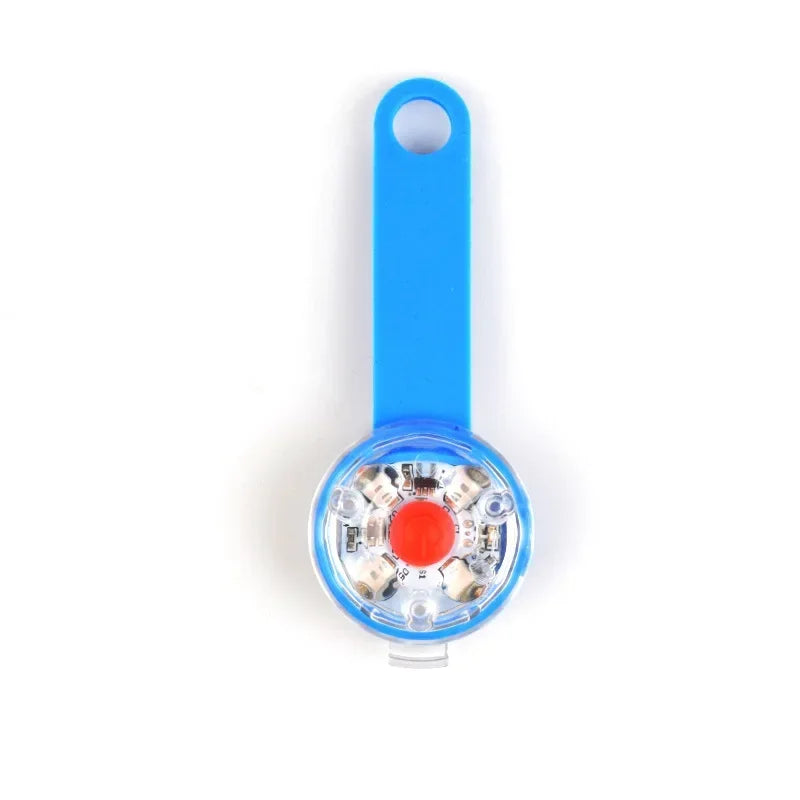 LED Dog Cat Collar Pendant Night Safety Light IPX7 Waterproof Flashing Harness