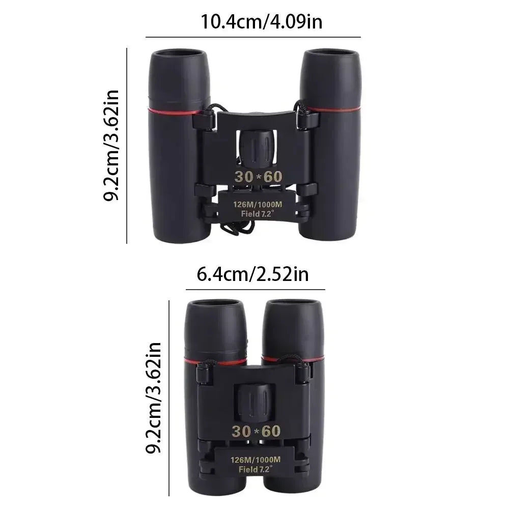 1000m 30x60 Compact Zoom Binoculars for Outdoor Sports and Camping Adventures