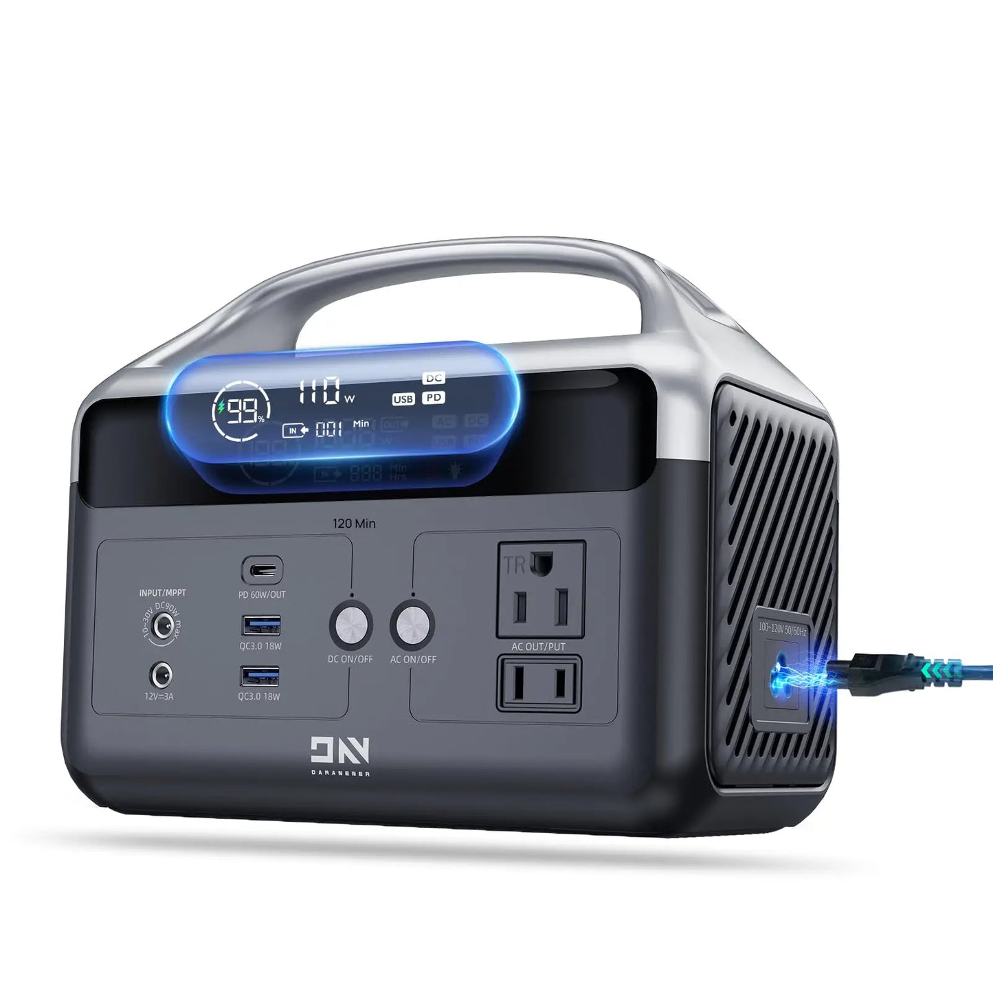 DaranEner 300W Solar Generator 179Wh Portable Power Station for Camping