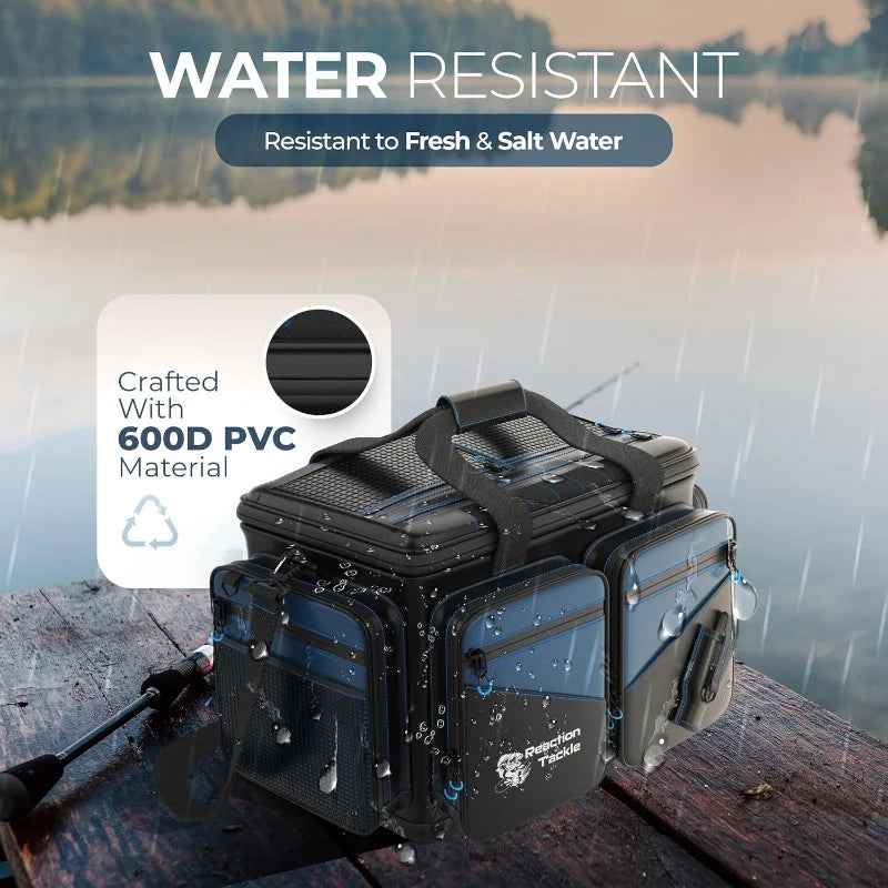 Reaction Tackle Salt Water Resistant Fishing Tackle Bag with Dividers