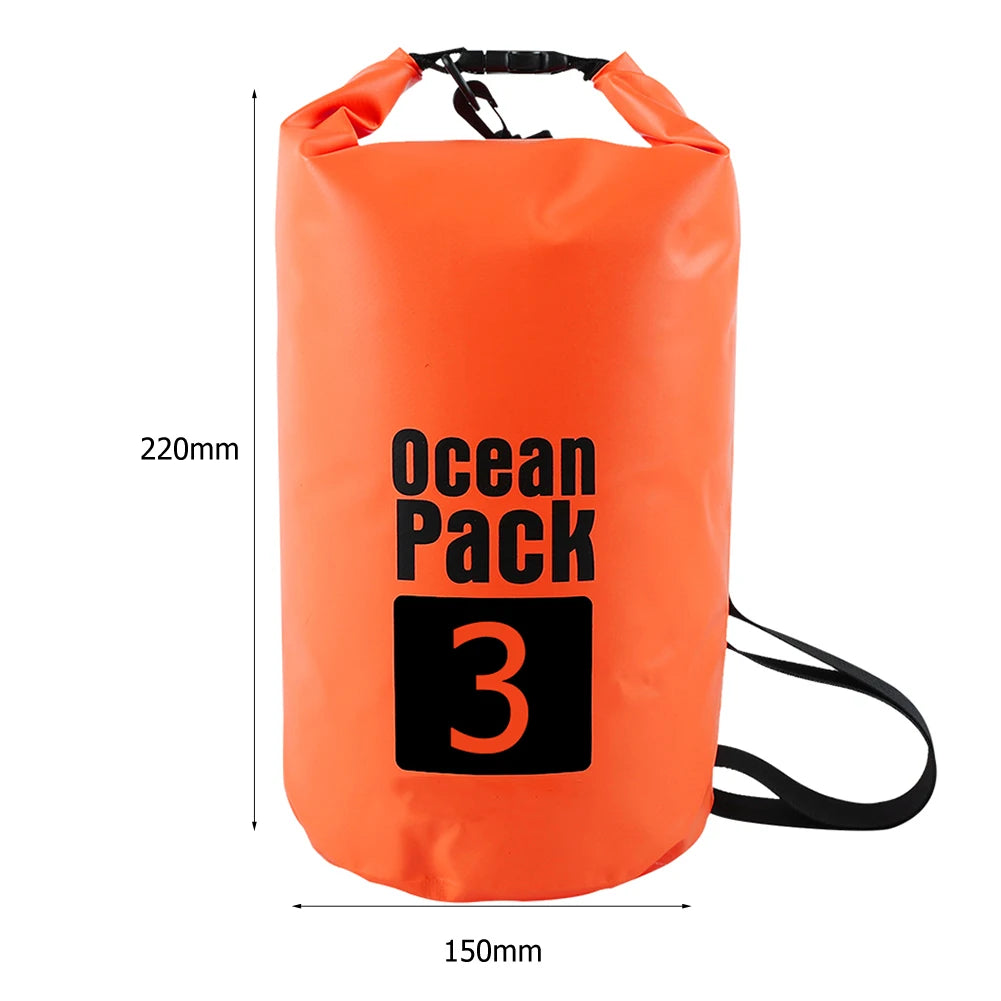 15L Waterproof Dry Bag Outdoor Floating Backpack for Trekking and Beach Use