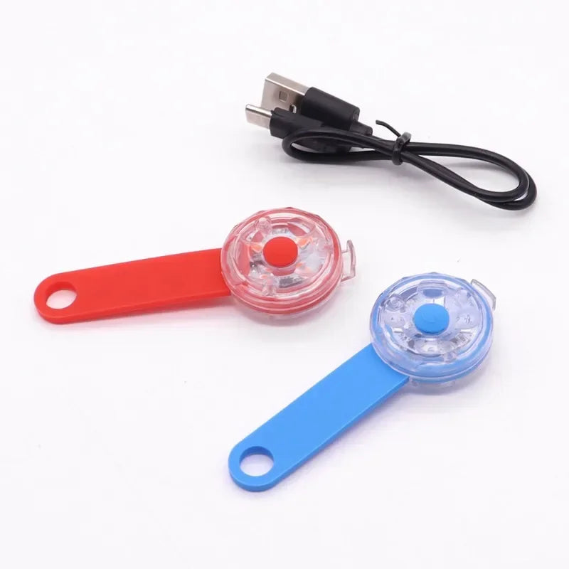 LED Dog Cat Collar Pendant Night Safety Light IPX7 Waterproof Flashing Harness