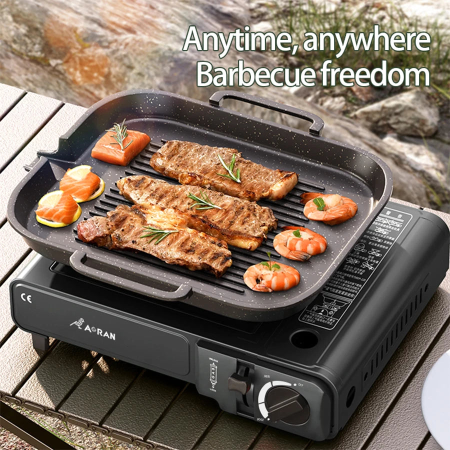 Portable Card Stove for Camping and Outdoor Use with Ignition Device
