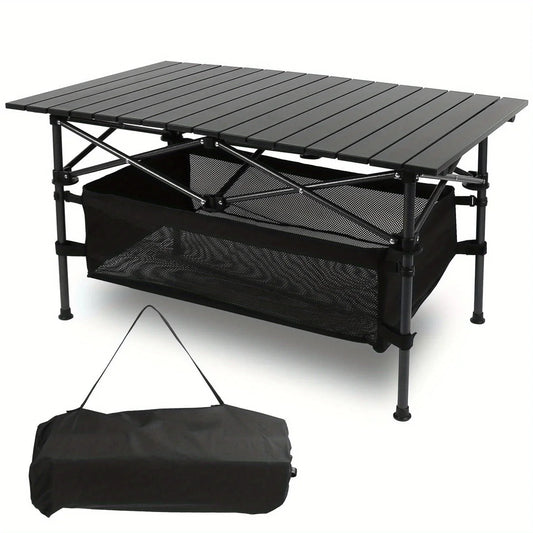 Lightweight Folding Aluminum Camping Table with Carry Bag for Indoor and Outdoor Use