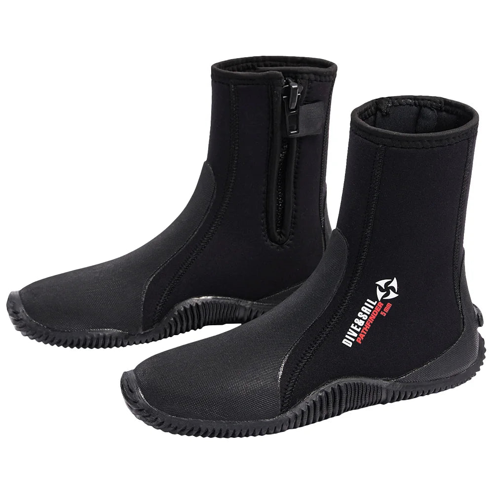 5mm Neoprene Diving Boots Lightweight Surfing Warm Patch Elasticity Booties