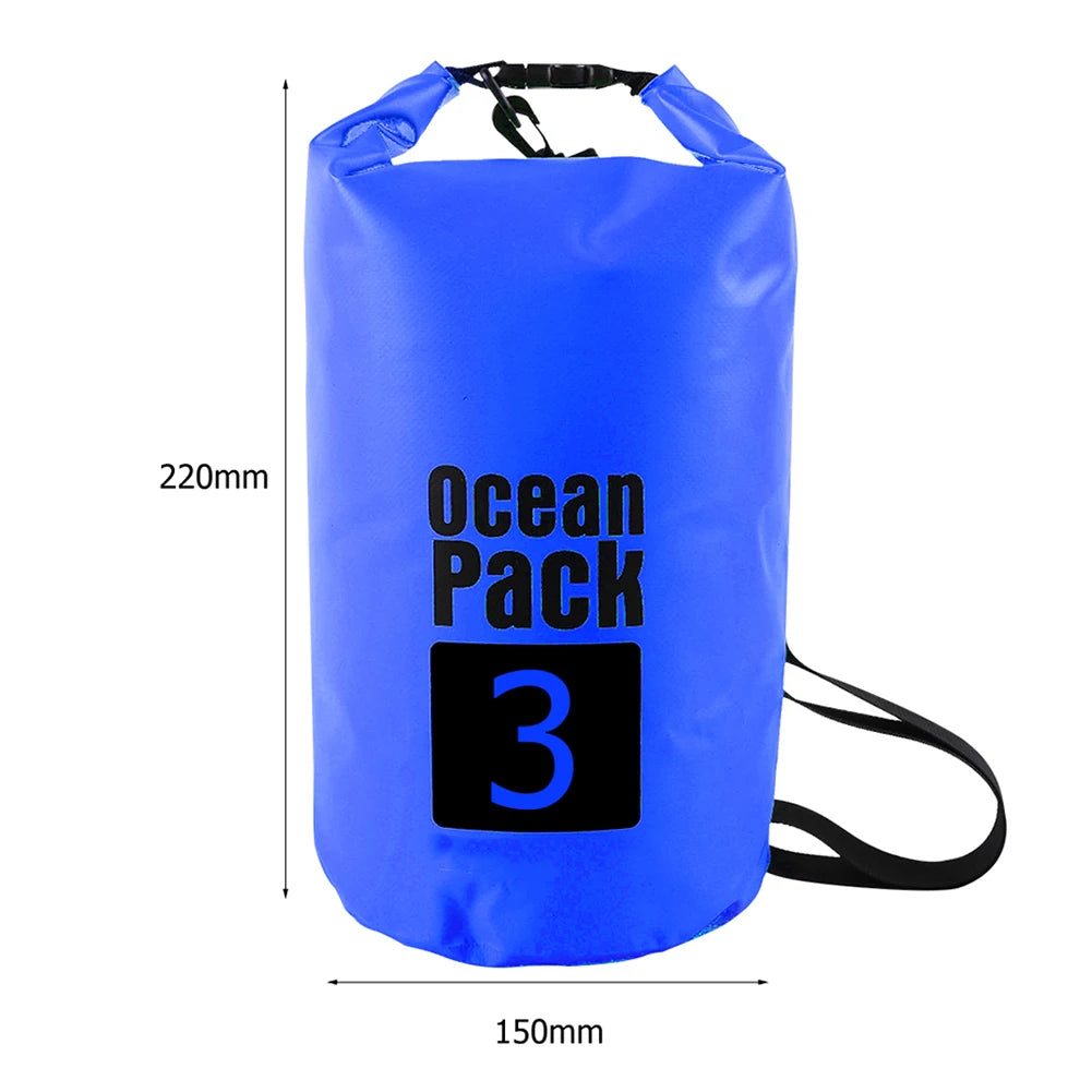 15L Waterproof Dry Bag Outdoor Floating Backpack for Trekking and Beach Use