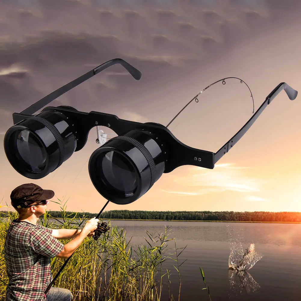 10X Fishing Binoculars Telescope HD Clarity Ultralight Glasses for Sports