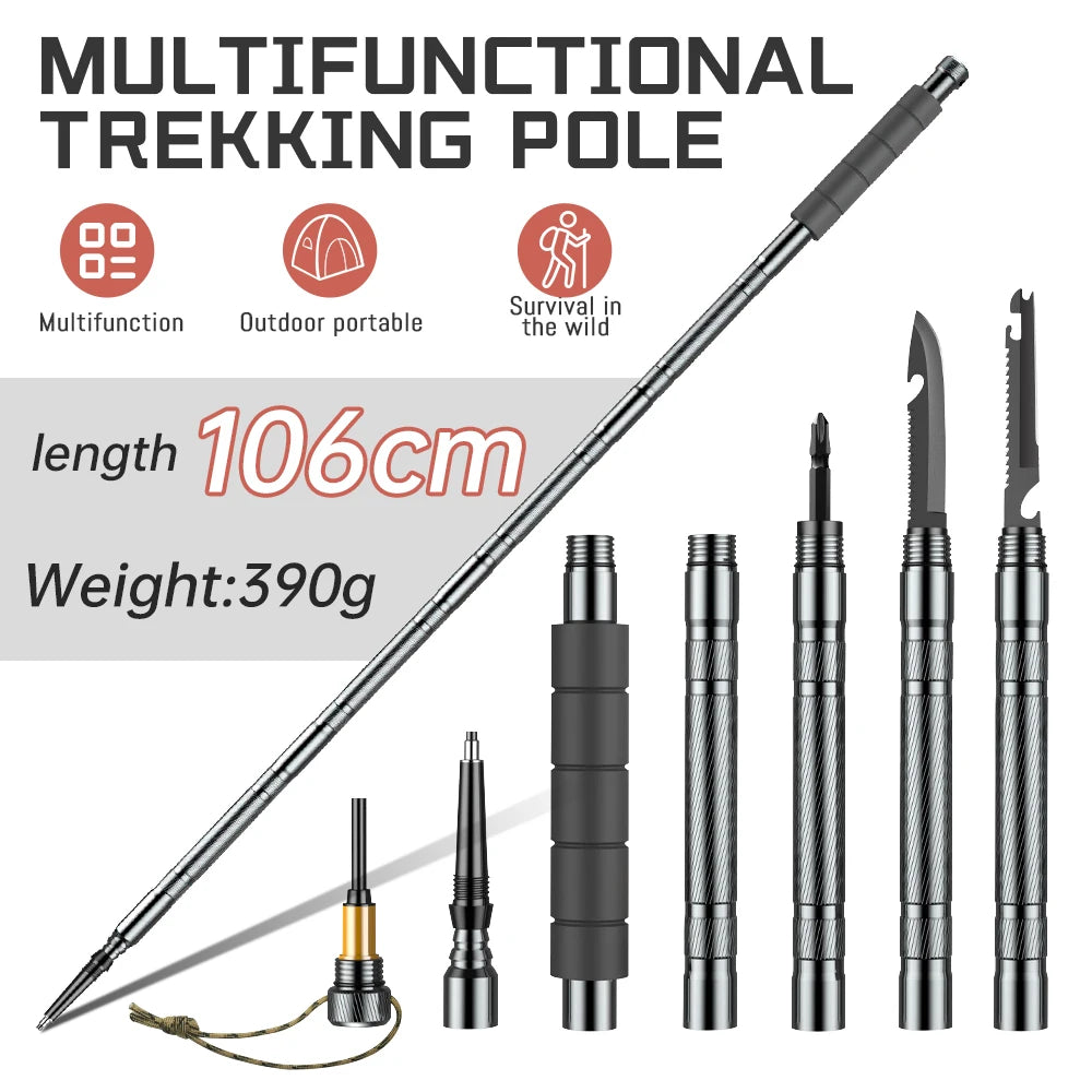 Outdoor Collapsible Trekking Pole for Hiking Camping and Trail Running