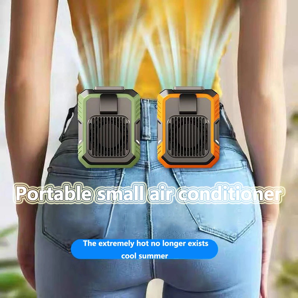 Portable Mini Leafless Waist Fan USB Rechargeable with 3 Speed Settings