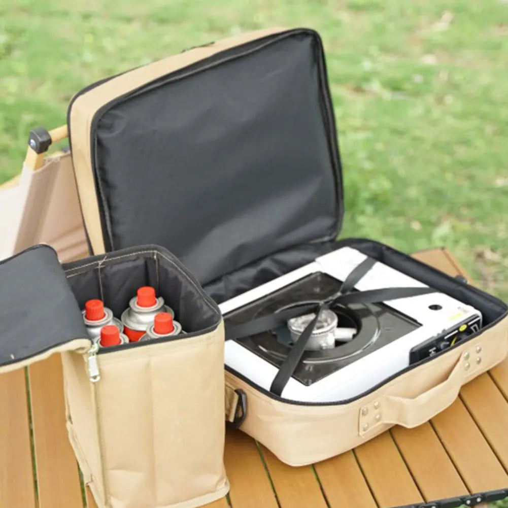 Double Layer Outdoor Camping Gas Tank Storage Bag Large Capacity Tool Bag