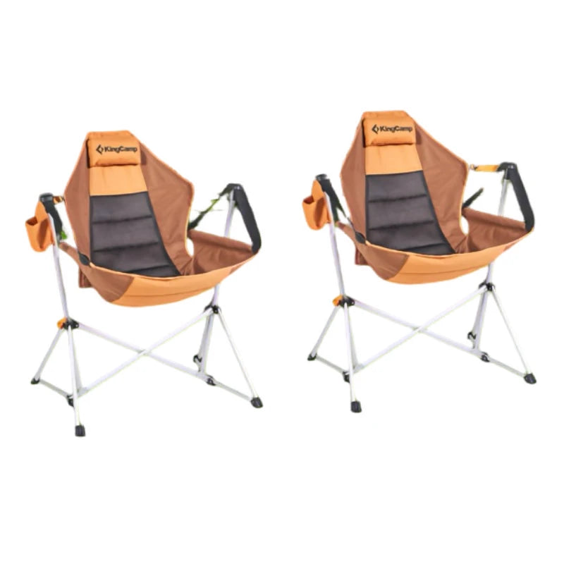 KingCamp Patio Hanging Rocking Chair Stand Ultra Lightweight Recliner Chair