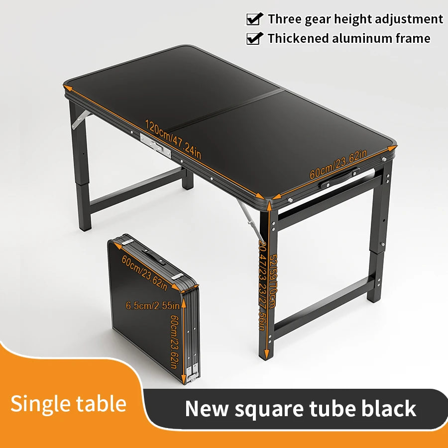 Portable Folding Outdoor Table with Handle for Camping and Picnics