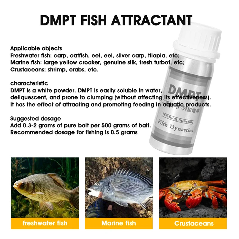 Dmpt Fish Bait Additive for Carp Fishing Effective Lure Enhancement Solution