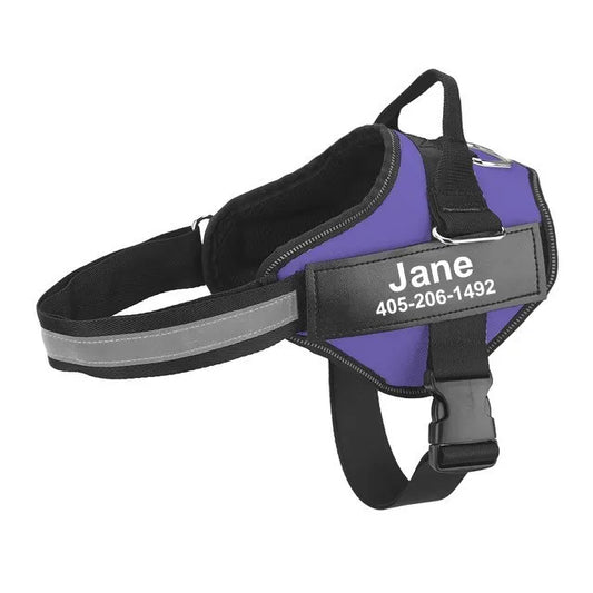 Adjustable Reflective Dog Harness Vest for Outdoor Walking Small to Large Dogs
