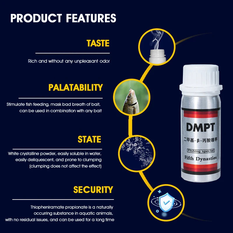 Dmpt Fish Bait Additive for Carp Fishing Effective Lure Enhancement Solution