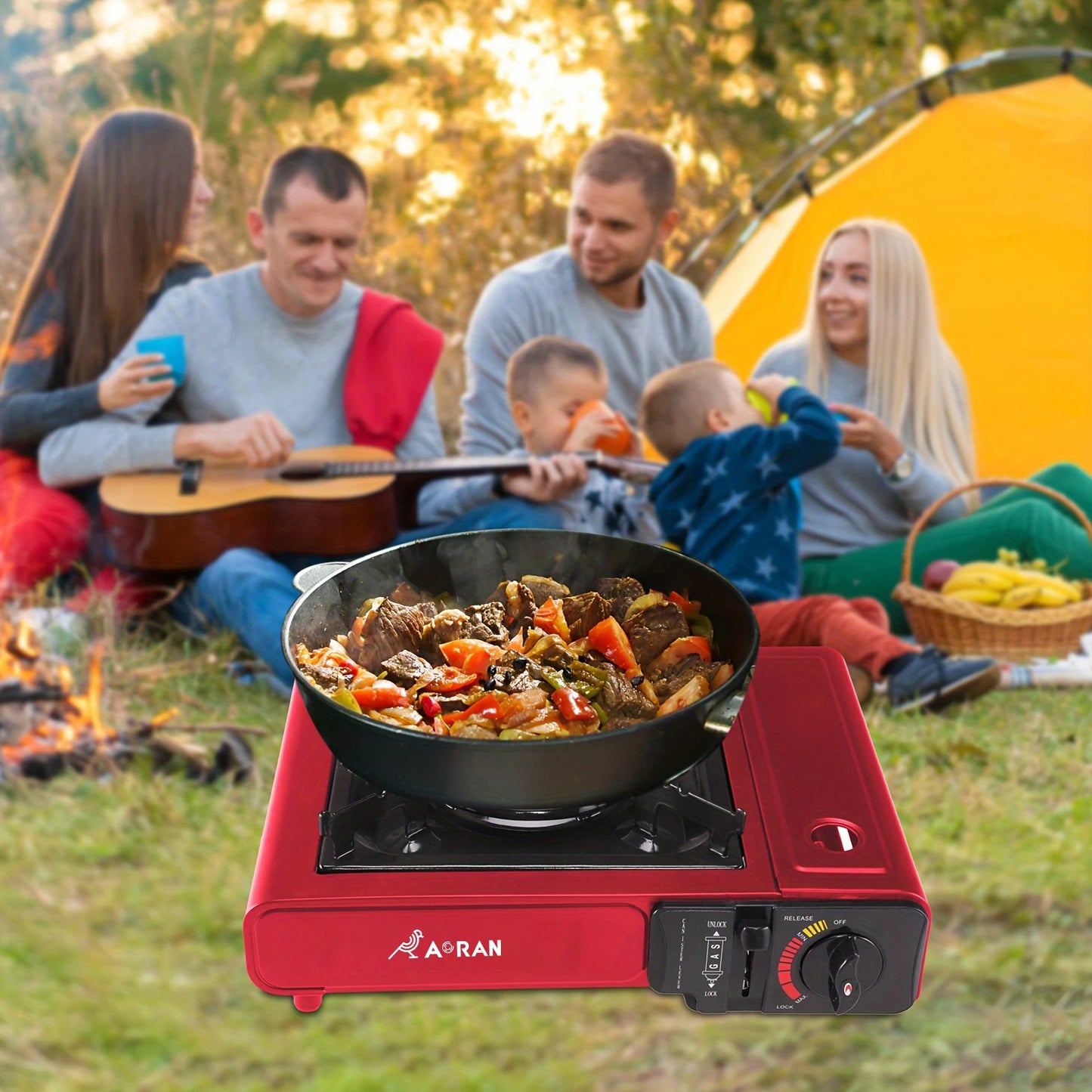 High Power Portable Card Stove 2900W Outdoor Gas Stove for Camping and Picnics