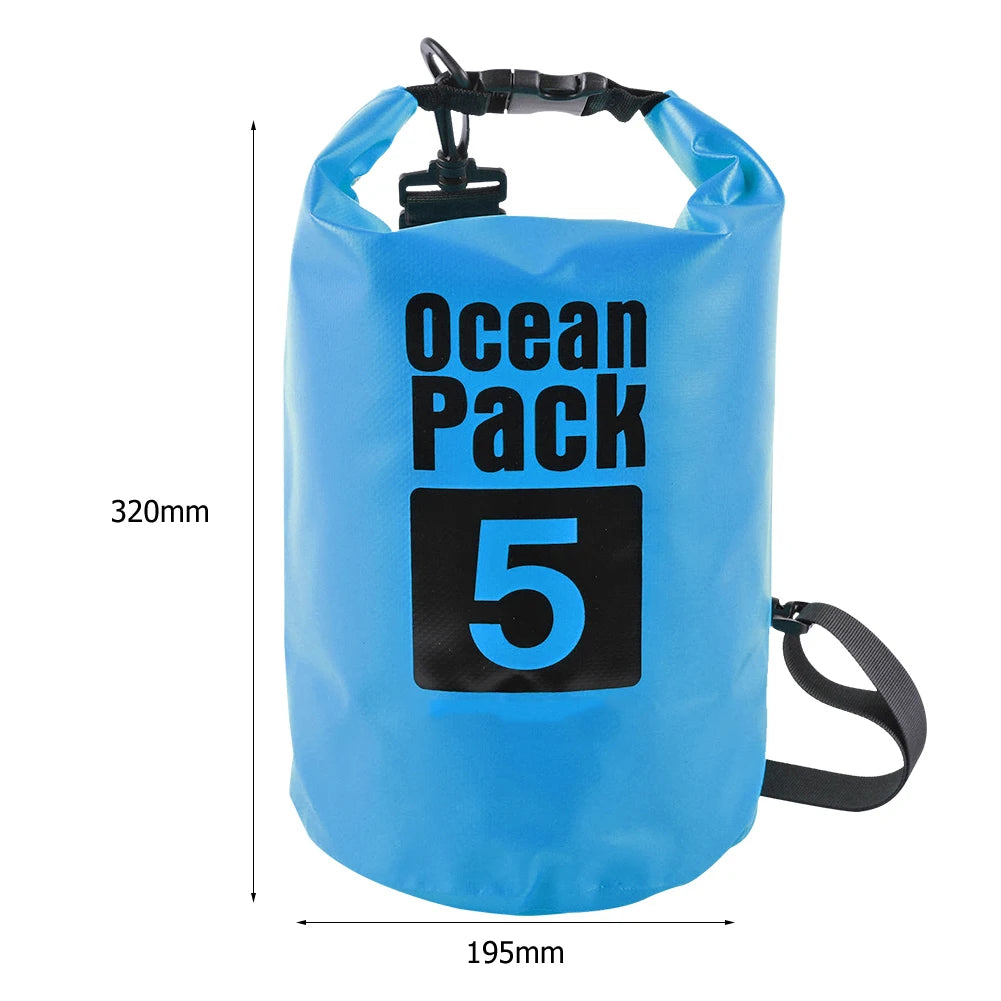 15L Waterproof Dry Bag Outdoor Floating Backpack for Trekking and Beach Use