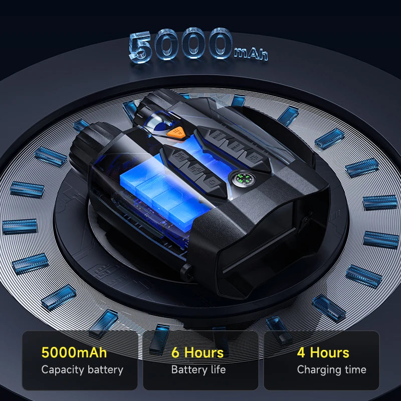 4K Night Vision Binoculars 10X Digital Zoom Infrared Telescope for Hunting and Boating