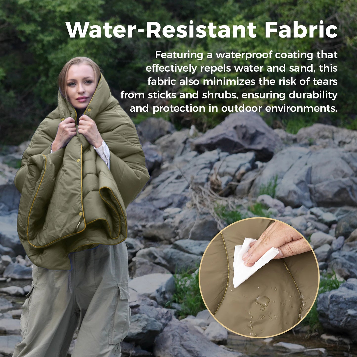 KingCamp Outdoor Lightweight Puffy Blanket for Cold Weather Camping and Backpacking