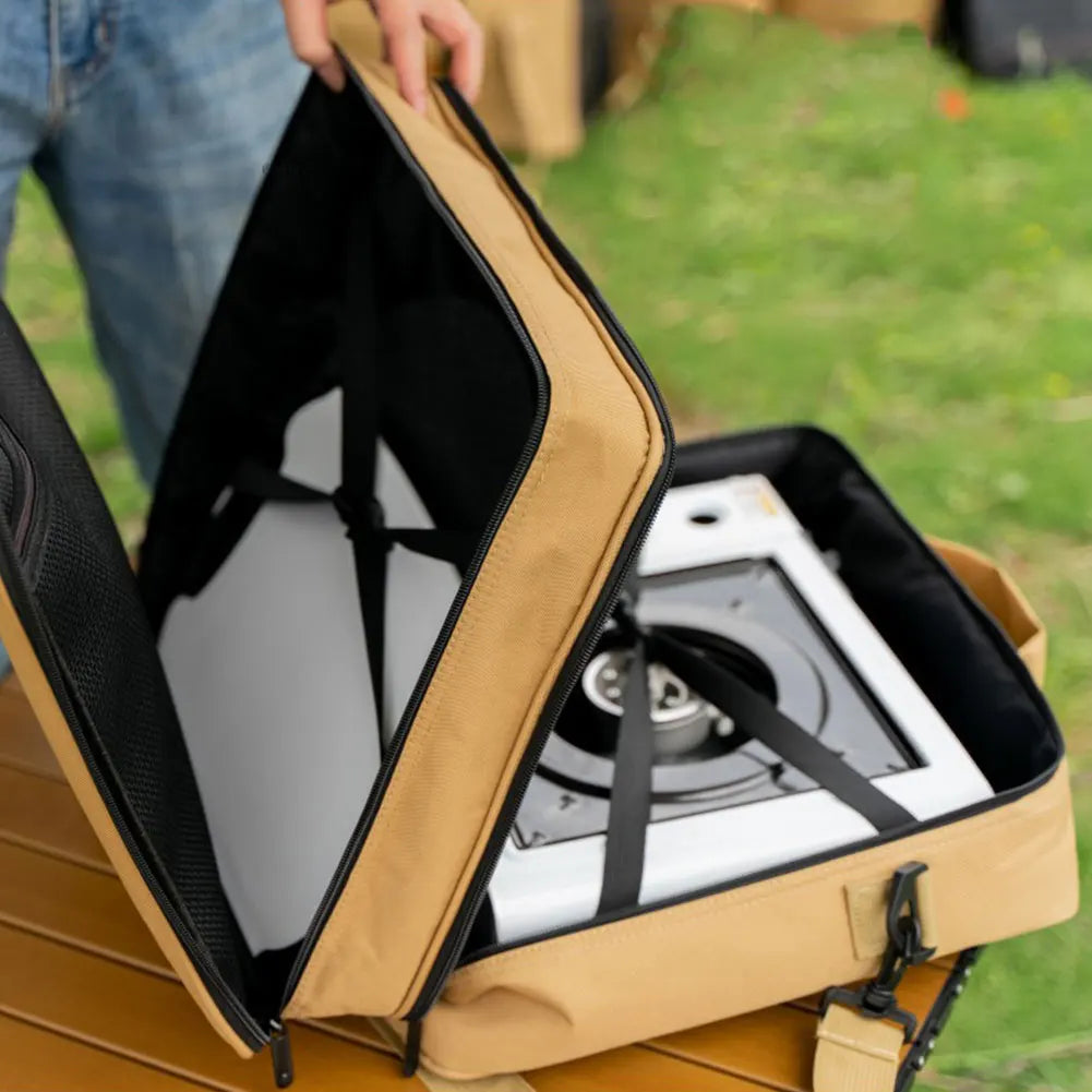 Double Layer Outdoor Camping Gas Tank Storage Bag Large Capacity Tool Bag