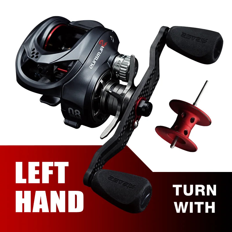 Seasir Salminus Baitcasting Fishing Reel 12Kg Max Drag 8.0:1 Gear Ratio