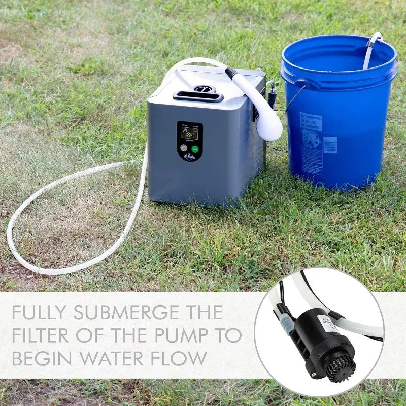 Hike Crew Portable Propane Water Heater and Shower Pump for Camping and Outdoors