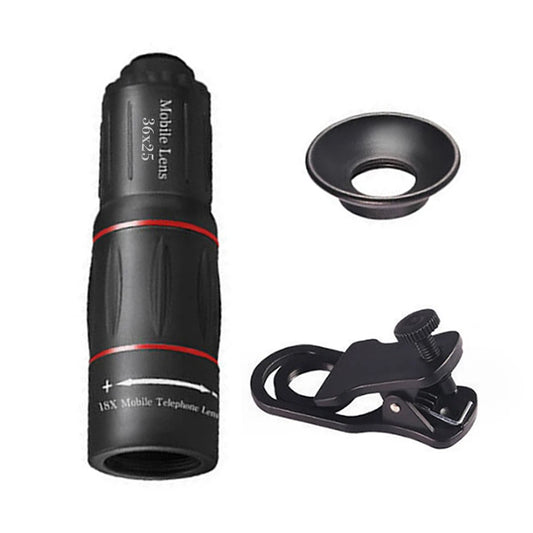 18 28 36X HD Clip On Telephoto Lens Monocular for Camping Hunting and Sports