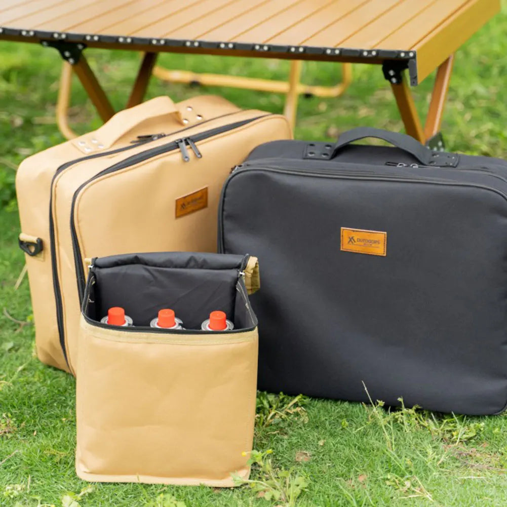 Double Layer Outdoor Camping Gas Tank Storage Bag Large Capacity Tool Bag