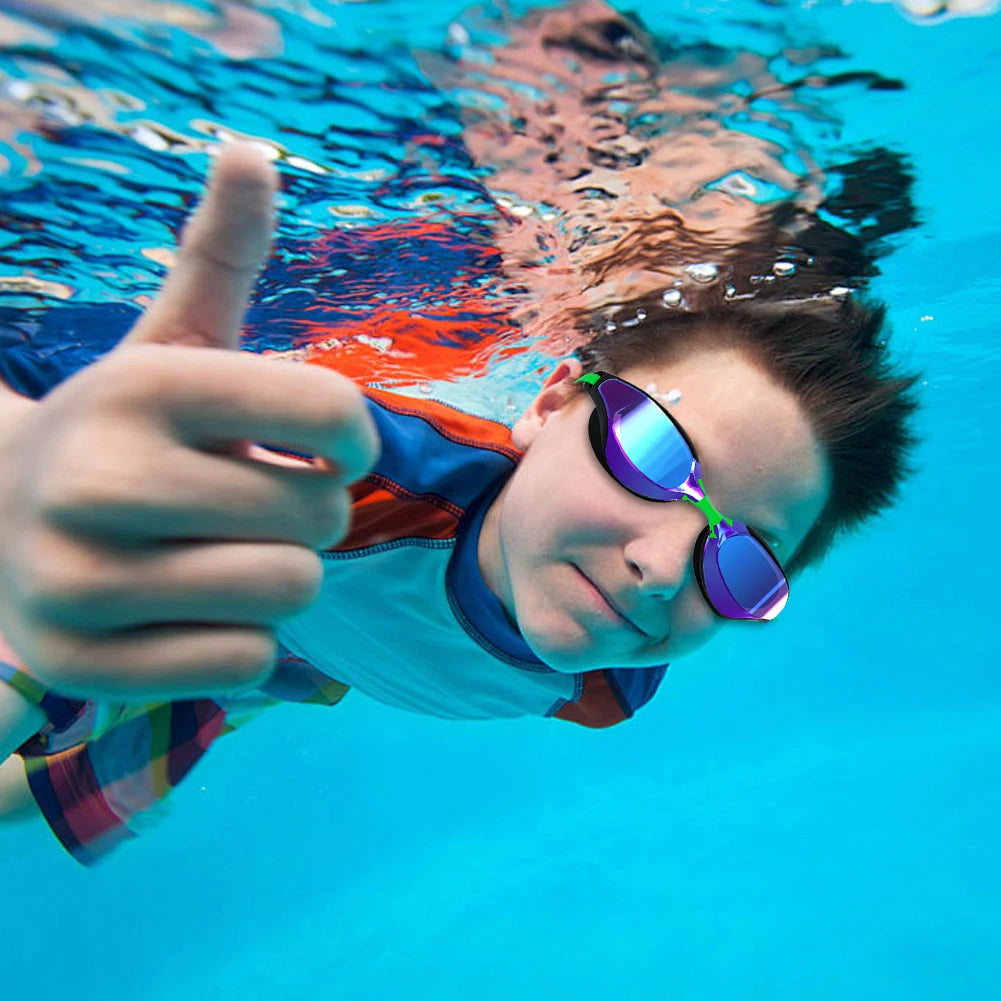 Professional Adjustable Swimming Goggles with UV Protection and Wide View