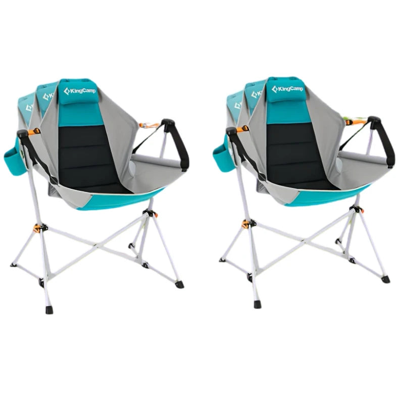 KingCamp Patio Hanging Rocking Chair Stand Ultra Lightweight Recliner Chair