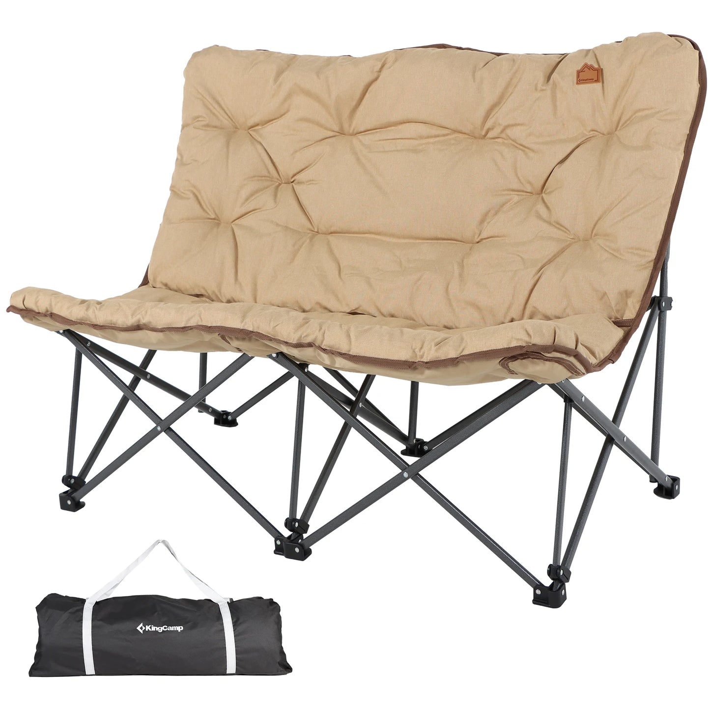 KingCamp Double Padded Butterfly Chair Oversized Outdoor Lawn and Patio Seat
