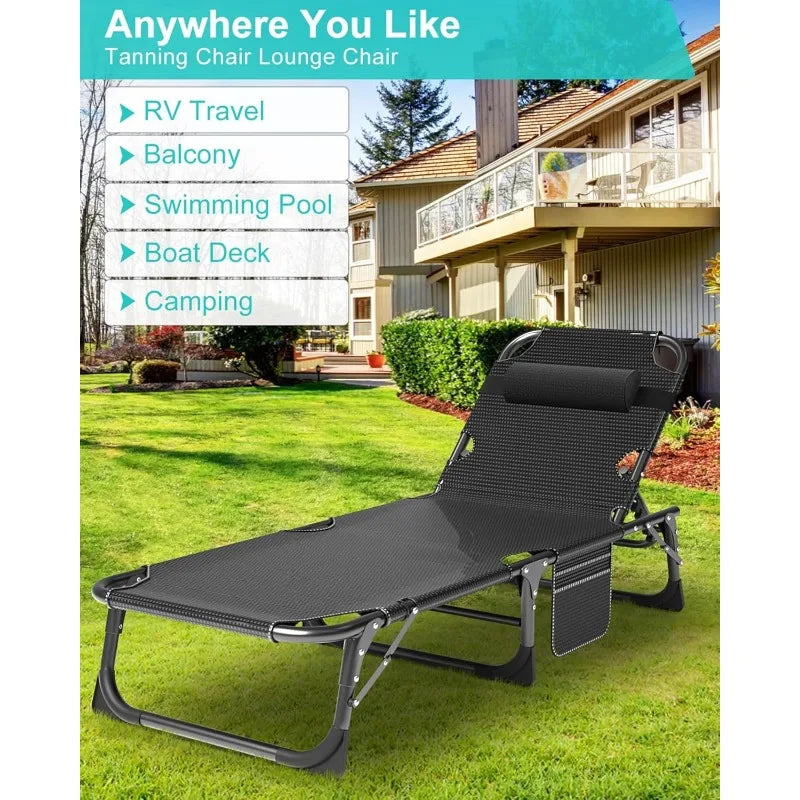 Aboron Folding Camping Cot for Adults Heavy Duty Adjustable Bed with Mattress