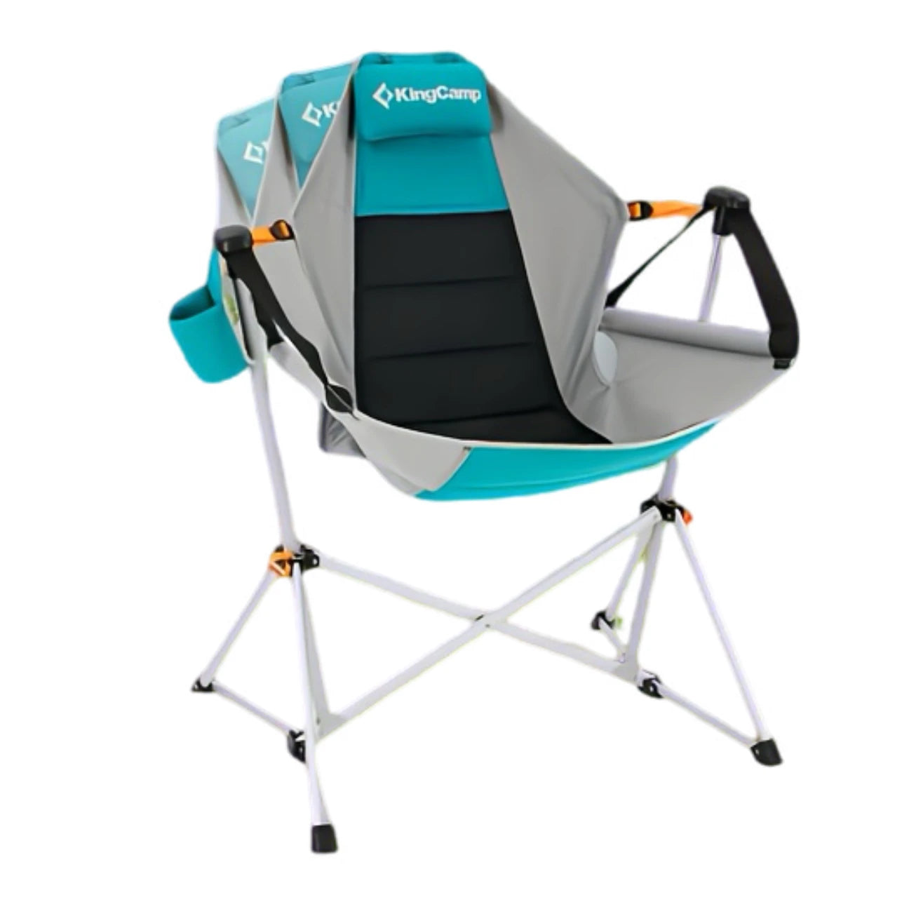 KingCamp Patio Hanging Rocking Chair Stand Ultra Lightweight Recliner Chair