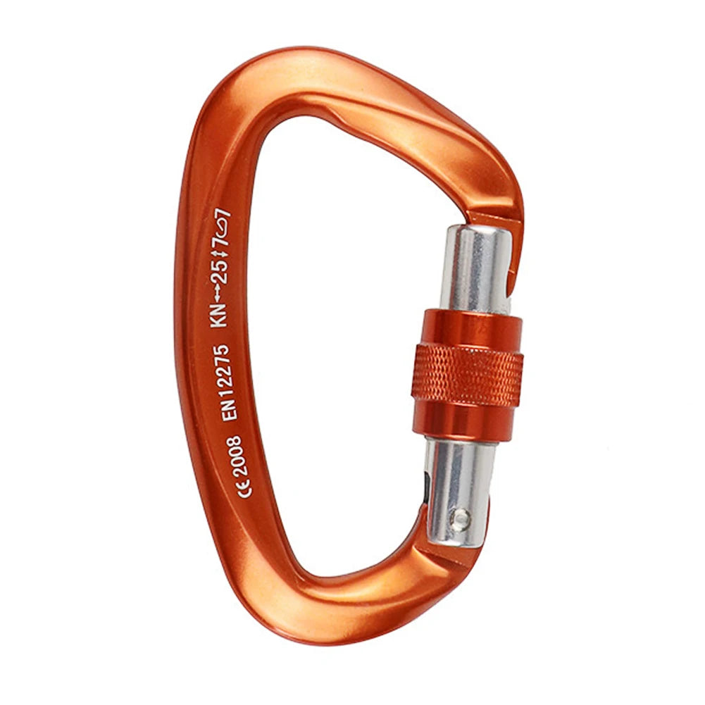 25KN Heavy Duty Locking Carabiner Clips for Camping Hiking and Dog Walking