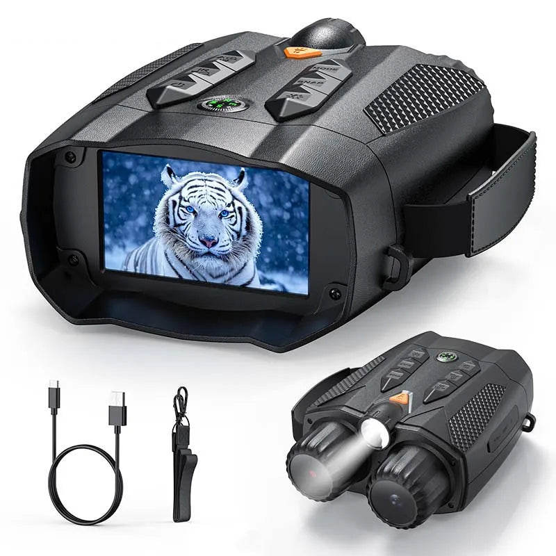 4K Night Vision Binoculars 10X Digital Zoom Infrared Telescope for Hunting and Boating