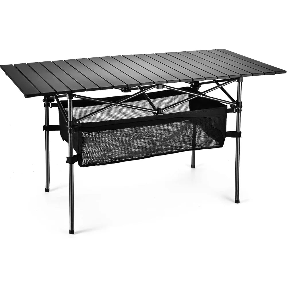 Folding Portable Aluminum Picnic Table with Carrying Bag for Outdoor Use