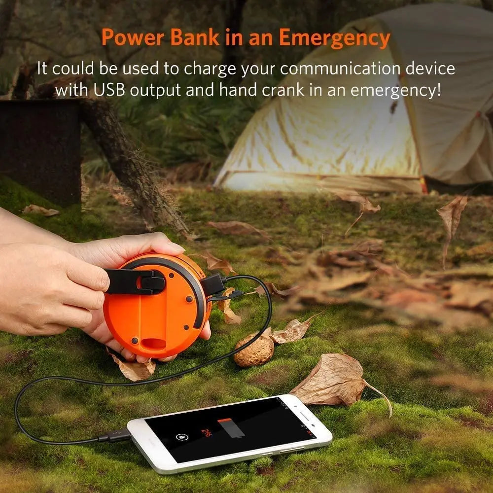 Solar Rechargeable Camping Light 2/4PCS Foldable Waterproof Lantern Power Bank