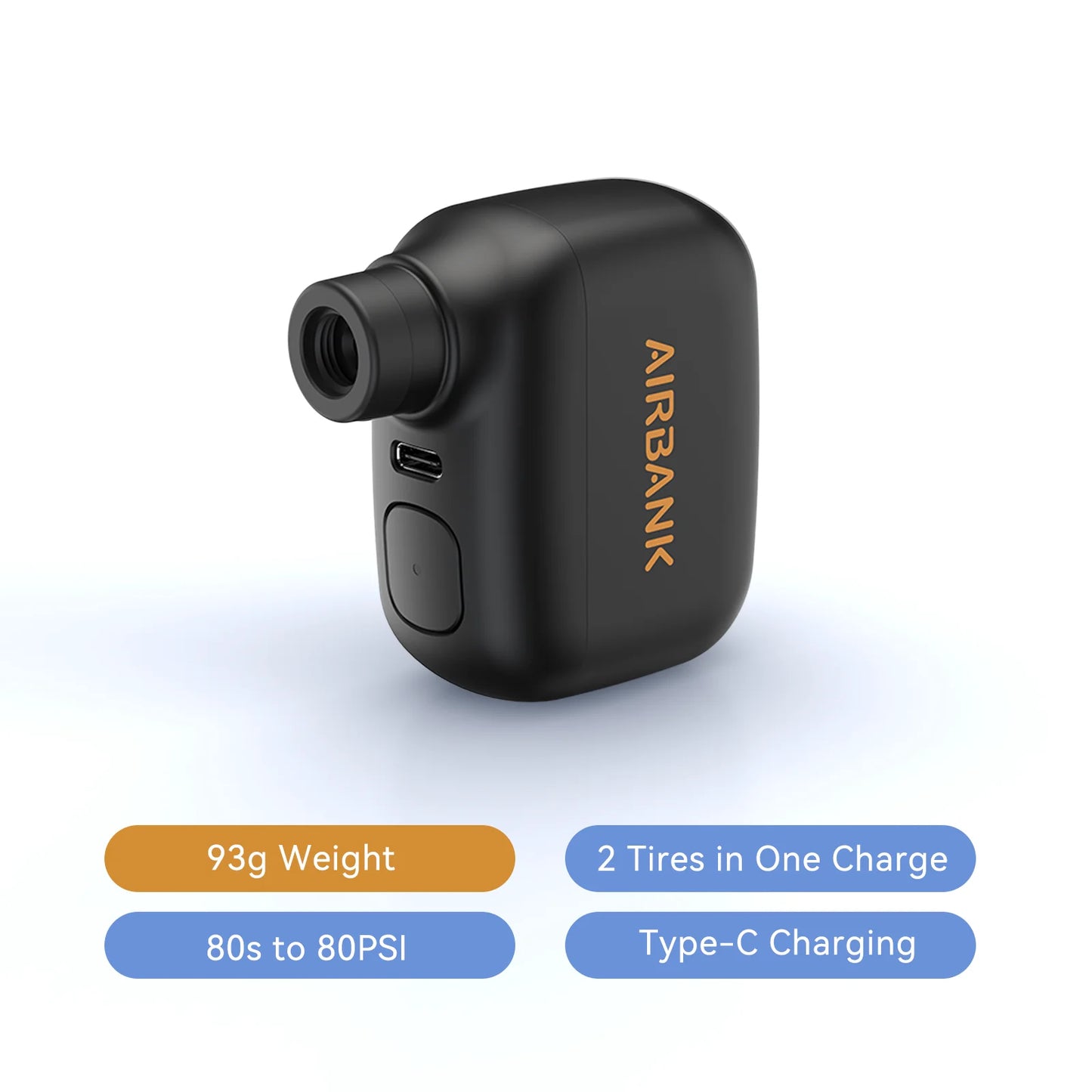 Airbank Pocket SE Mini Portable Electric Pump for Bicycle Tires Fast Charging