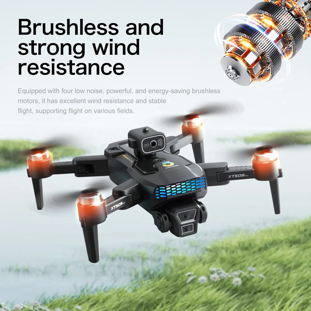 New XT505 GPS Drone with 8K Dual Camera and 5G WiFi FPV Obstacle Avoidance