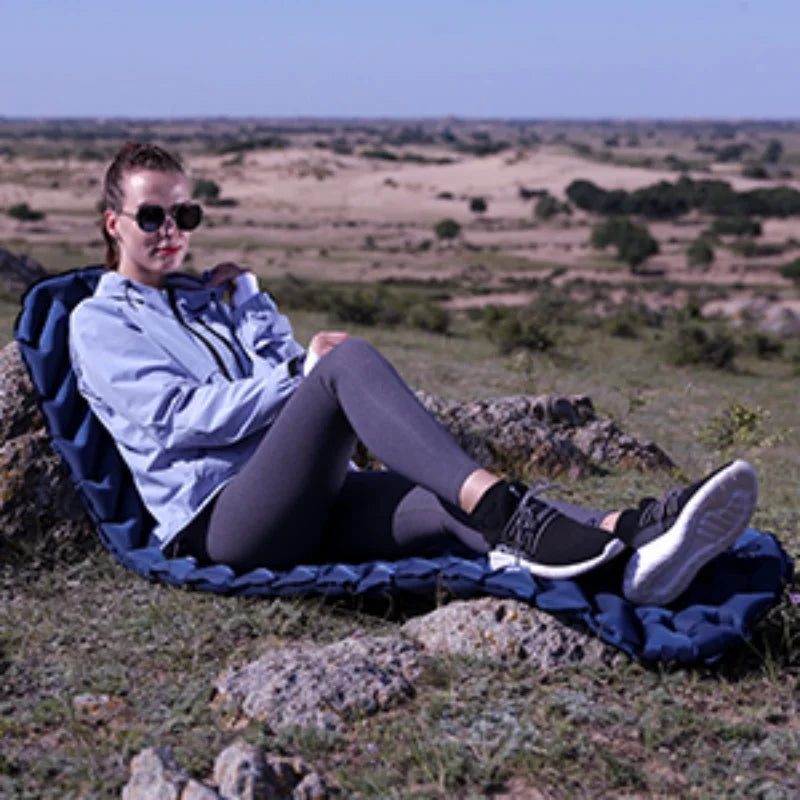 FUNDANFO Ultra-Light Waterproof Inflatable Sleeping Pad for Backpack Camping