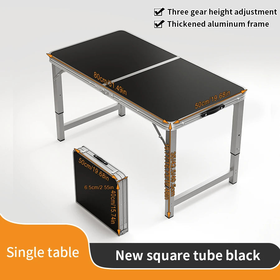 Portable Folding Outdoor Table with Handle for Camping and Picnics