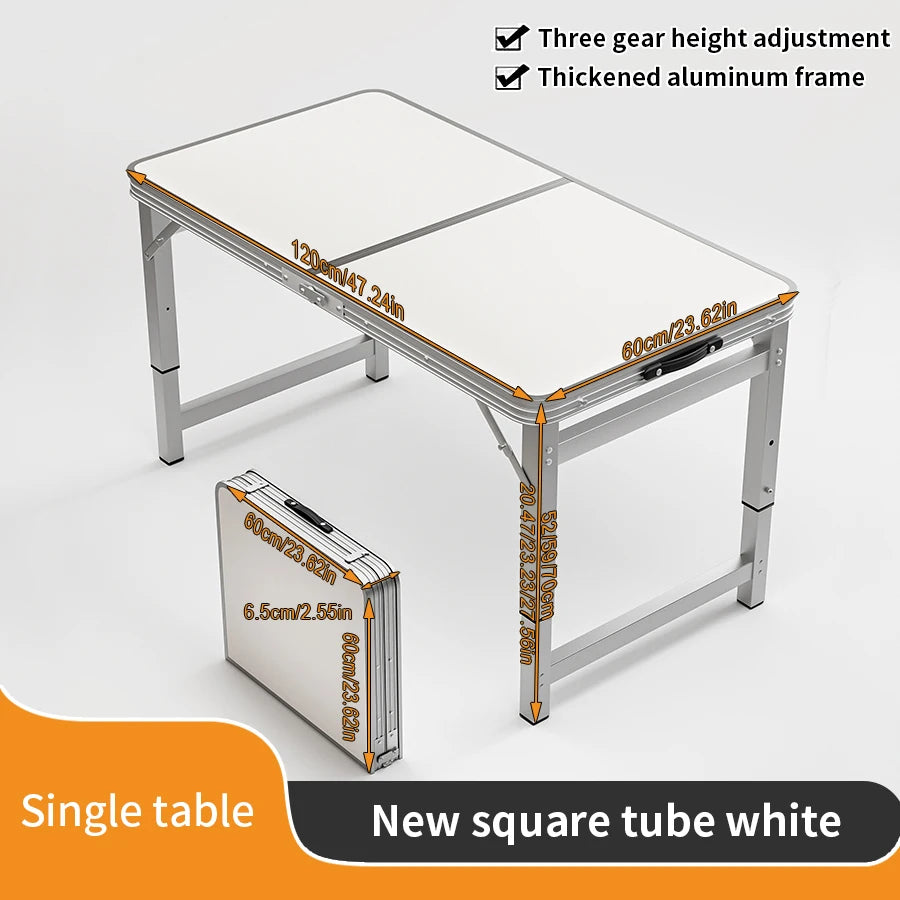 Portable Folding Outdoor Table with Handle for Camping and Picnics