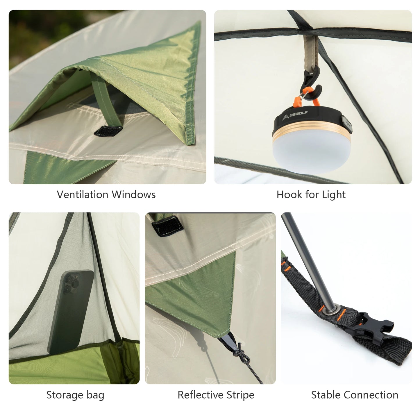 BISINNA Ultralight Waterproof Camping Tent for 2 Easy Setup Double Layer