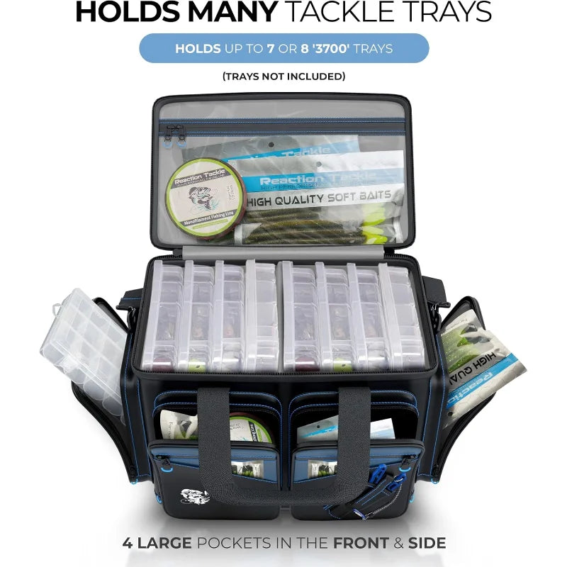 Reaction Tackle Salt Water Resistant Fishing Tackle Bag with Dividers