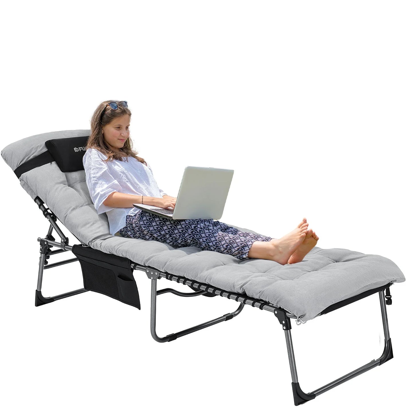 KingCamp Oversized Zero Gravity Lounge Chair With Removable Cushion