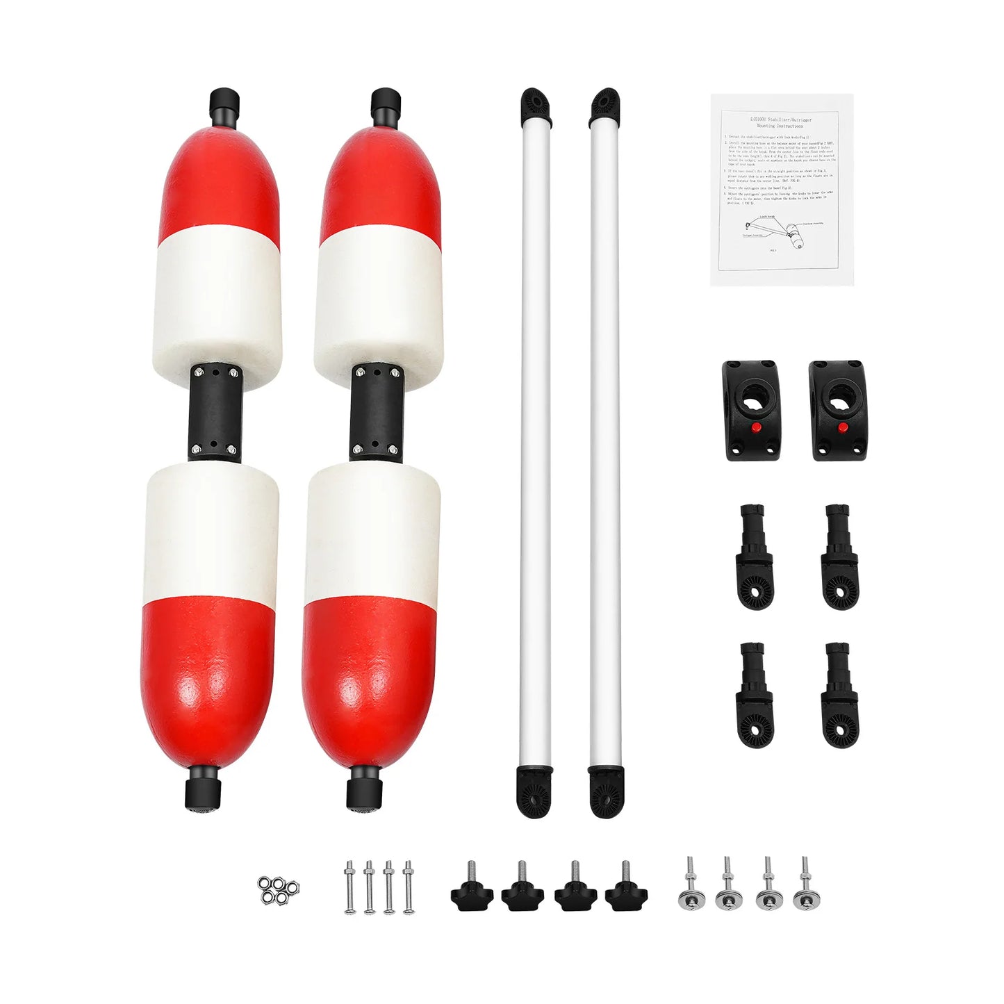 Kayak Outrigger Stabilizer System Easy Install for Fishing Canoe Stability