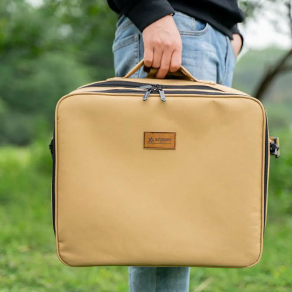 Double Layer Outdoor Camping Gas Tank Storage Bag Large Capacity Tool Bag