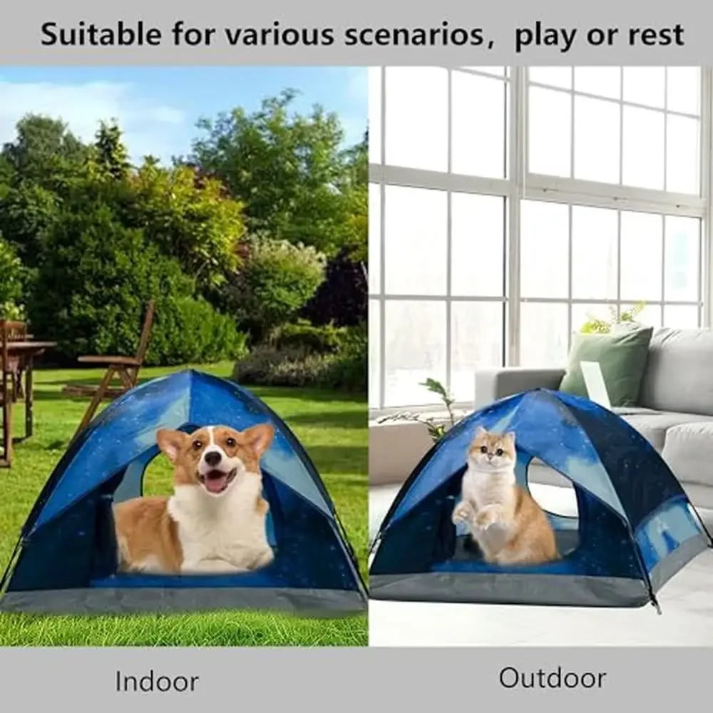 Portable Outdoor Waterproof Pet Tent for Cats and Small Dogs 39.3 Inches