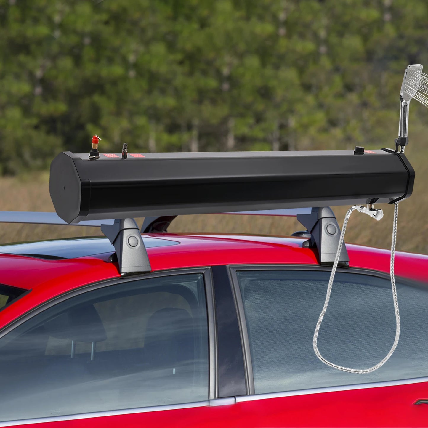 Black 30L Portable Water Tank for Camping and Outdoor Activities